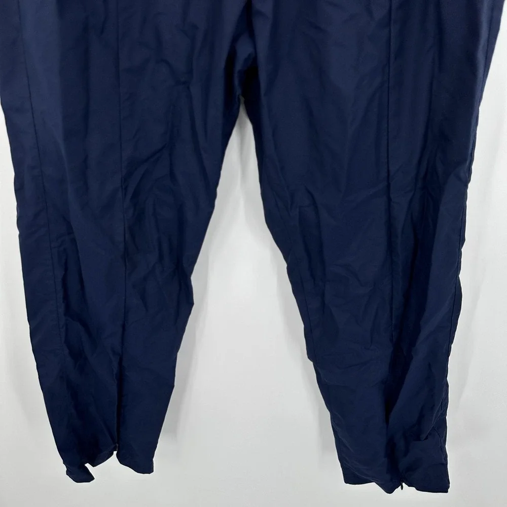 Nike Track Pants Womens XL Blue‎ Nylon Pull On Elastic Waist Athletic Lined
